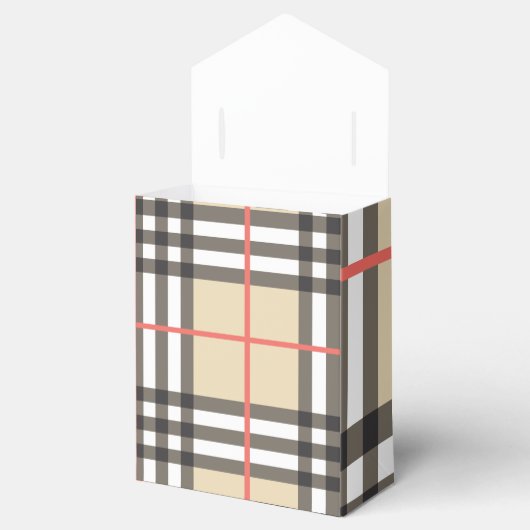 Pattern Stylish Scottish Geometric Mode Bedankdoosjes (Geopend)