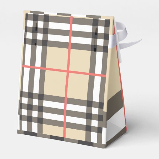 Pattern Stylish Scottish Geometric Mode Bedankdoosjes (Achterkant)