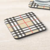 Pattern Stylish Scottish Geometric Mode Bier Onderzetter (Linkerzijde)