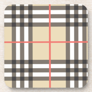 Pattern Stylish Scottish Geometric Mode Bier Onderzetter
