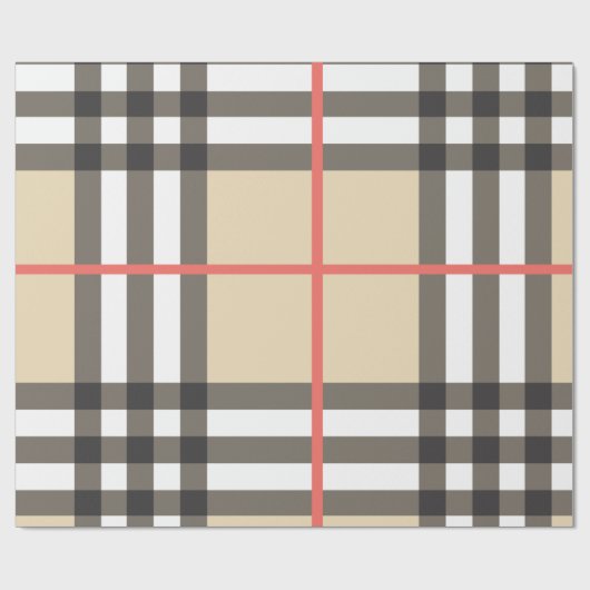 Pattern Stylish Scottish Geometric Mode Cadeaupapier (Vlak)