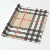 Pattern Stylish Scottish Geometric Mode Cadeaupapier (Uitgerold)