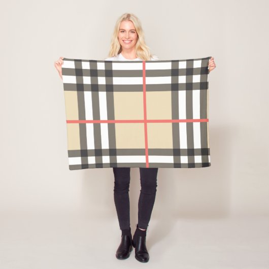 Pattern Stylish Scottish Geometric Mode Fleece Deken (In situ)