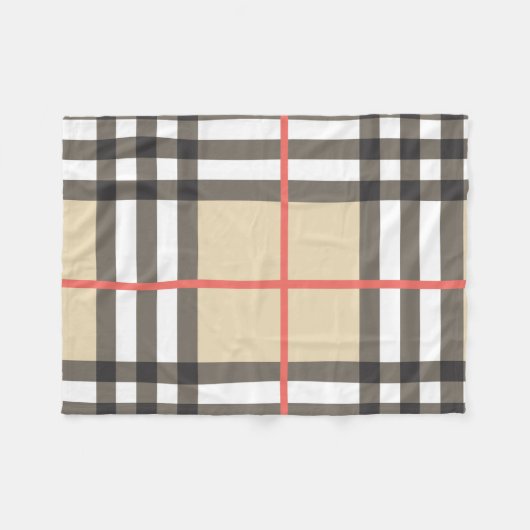 Pattern Stylish Scottish Geometric Mode Fleece Deken (Voorkant (Horizontaal))