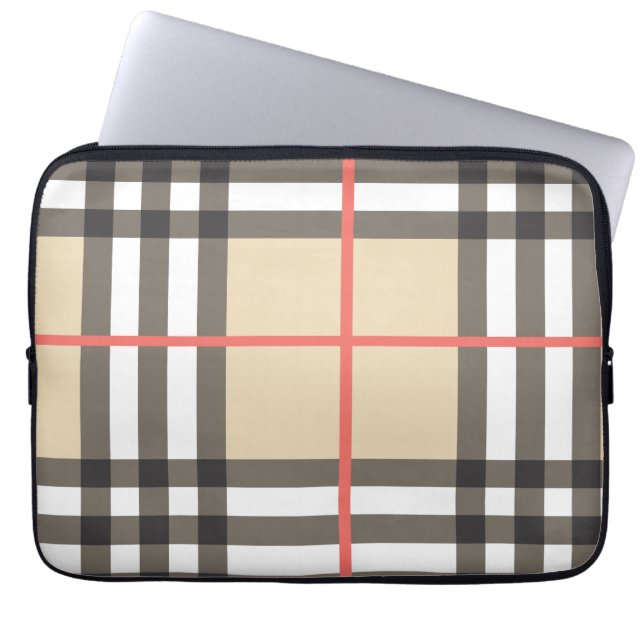 Pattern Stylish Scottish Geometric Mode Laptop Sleeve (Voorkant)