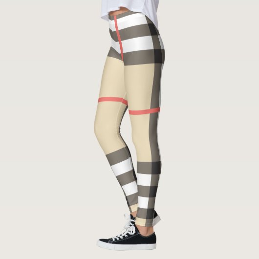 Pattern Stylish Scottish Geometric Mode Leggings (Links)