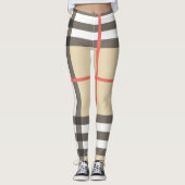 Pattern Stylish Scottish Geometric Mode Leggings (Voorkant)