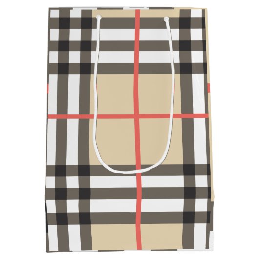 Pattern Stylish Scottish Geometric Mode Medium Cadeauzakje (Achterkant)