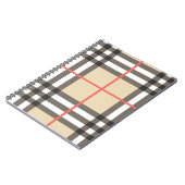 Pattern Stylish Scottish Geometric Mode Notitieboek (Linkerzijde)