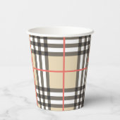 Pattern Stylish Scottish Geometric Mode Papieren Bekers (Achterkant)