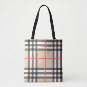 Pattern Stylish Scottish Geometric Mode Tote Bag (Voorkant)