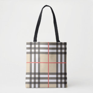 Pattern Stylish Scottish Geometric Mode Tote Bag