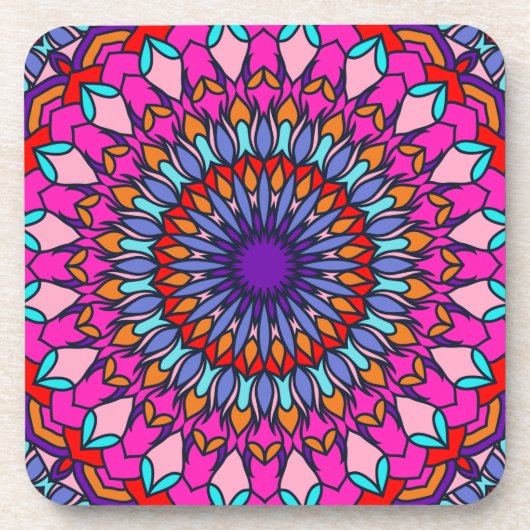 Pattern Summer Mode Colorful Trendy Bier Onderzetter (Voorkant)