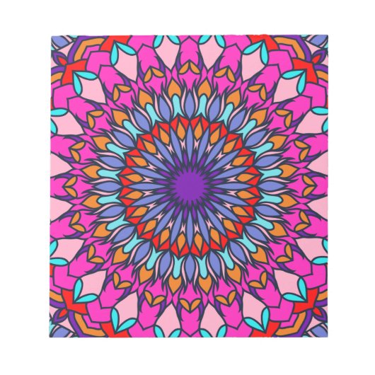 Pattern Summer Mode Colorful Trendy Notitieblok (Voorkant)