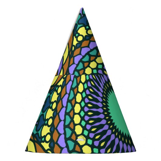 Pattern Summer Stylish Colorful  Trendy Feesthoedjes (Links)