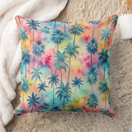 Pattern Tie Dye Palms Kussen