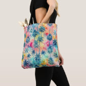 Pattern Tie Dye Palms Tote Bag (Dichtbij)