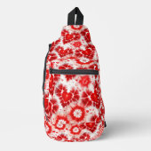 Pattern Tie Dye Red Hearts Sling Bag (Voorkant)