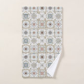 Pattern Tile Mosaic Bad Handdoek (Handdoek)