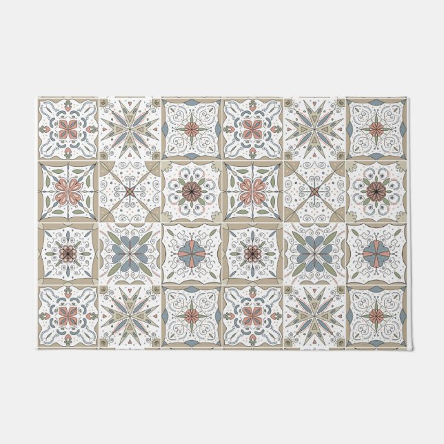 Pattern Tile Mosaic door mat (Voorkant)