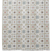 Pattern Tile Mosaic Douchegordijn (Voorkant)