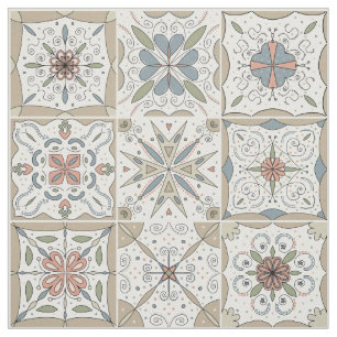 Pattern Tile Mosaic Stof