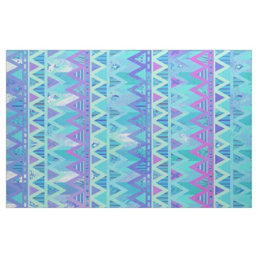 Pattern Tribal Aztec Chevron Light Pastel Fabric Stof (Fat Quarter)
