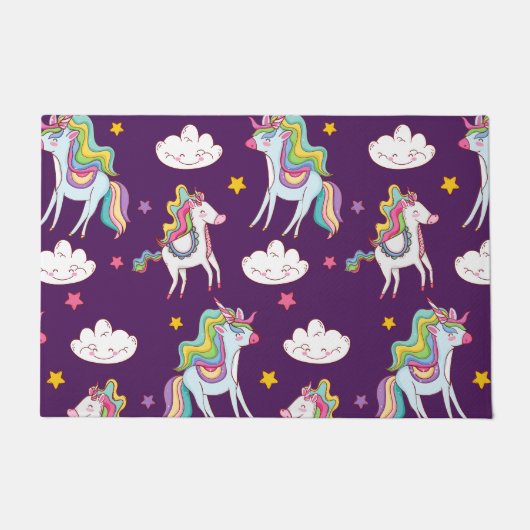 Pattern Unicorn Funny Magic Horse Deurmat (Voorkant)