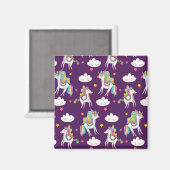 Pattern Unicorn Funny Magic Horse Magneet (Voorkant / Achterkant)
