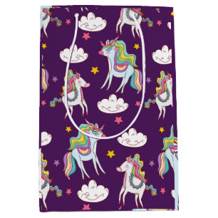 Pattern Unicorn Funny Magic Horse Medium Cadeauzakje