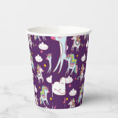 Pattern Unicorn Funny Magic Horse Papieren Bekers (Links)