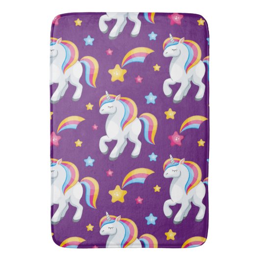 Pattern Unicorn Magic Horse Cute Badmat (Voorkant Verticaal)