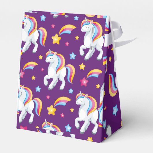 Pattern Unicorn Magic Horse Cute Bedankdoosjes (Achterkant)