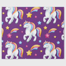 Pattern Unicorn Magic Horse Cute Cadeaupapier
