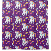 Pattern Unicorn Magic Horse Cute Douchegordijn (Voorkant)