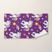 Pattern Unicorn Magic Horse Cute Handdoek (Handdoek)