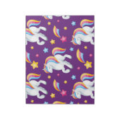 Pattern Unicorn Magic Horse Cute Notitieblok (Linkerzijde)