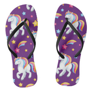 Pattern Unicorn Magic Horse Cute Teenslippers