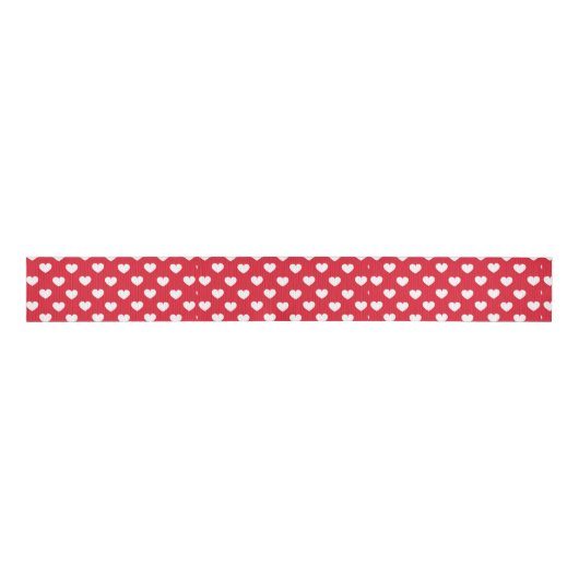 Pattern Valentine Background With Hearts Love      Grosgrain Lint (Voorkant)