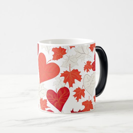 pattern valentines day magische mok (Voorkant rechts)