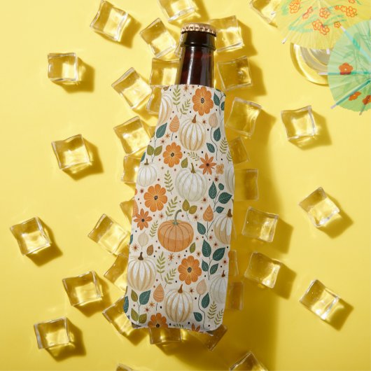 Pattern Vintage pumpkin Groovy Flesjeskoeler (Insitu Zomer)