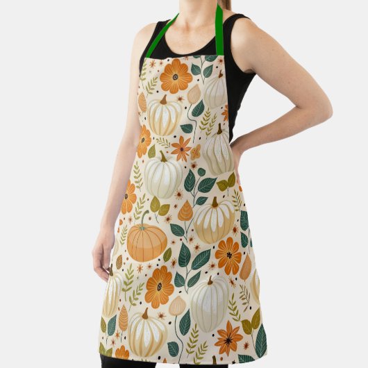 Pattern Vintage Pumpkin Groovy Schort (Insitu)