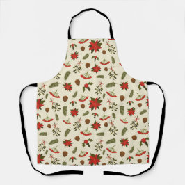 Pattern with Christmas Motifs Schort