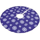 Pattern With large snowflakes Kerstboom Rok (Gekanteld)