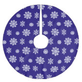 Pattern With large snowflakes Kerstboom Rok (Voorkant)