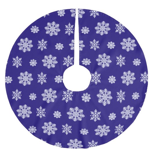 Pattern With large snowflakes Kerstboom Rok (Voorkant)