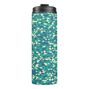 Pattern with random colored Diamonds Generative Ar Thermosbeker