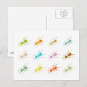 Patterned Ants Briefkaart (Voorkant / Achterkant)