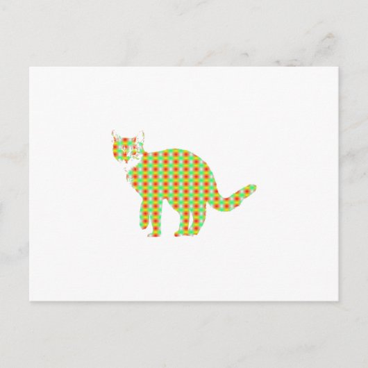 Patterned Cat Briefkaart (Voorkant)