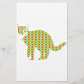 Patterned Cat Briefpapier (Voorkant)